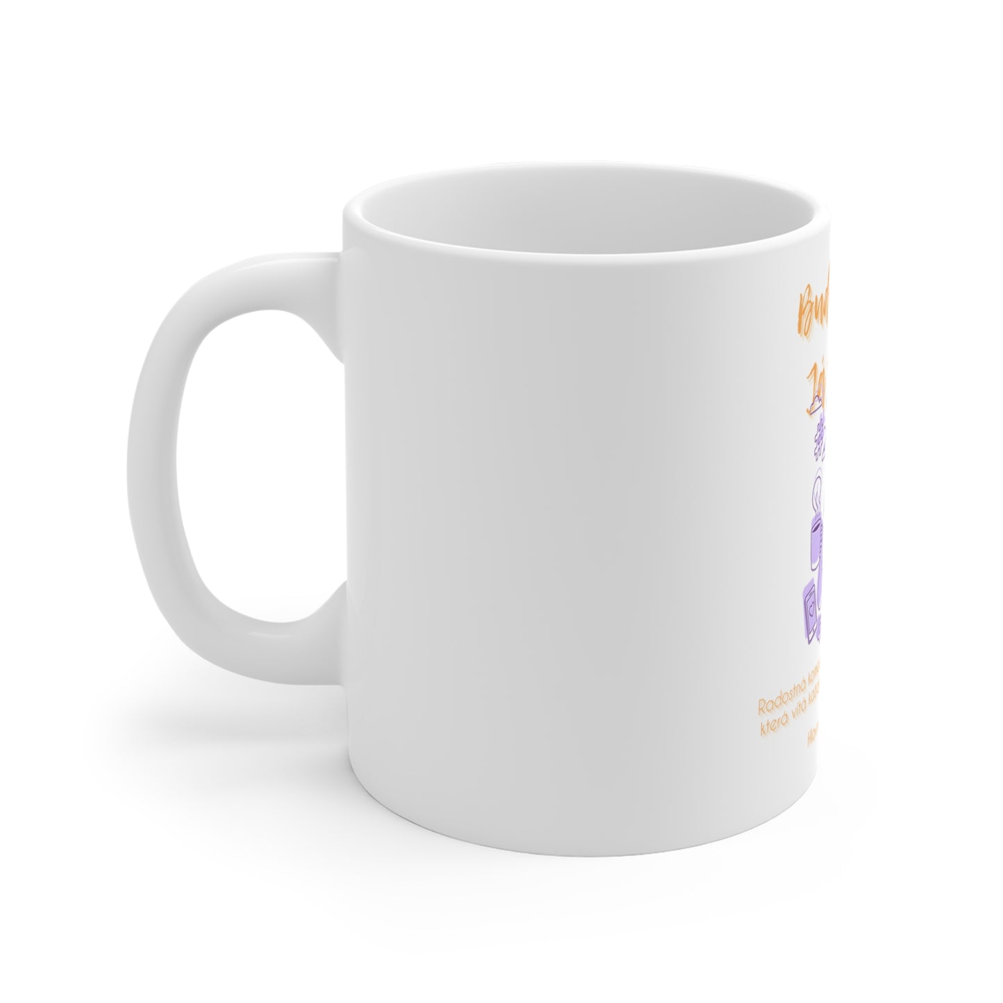 Hrneček pro správkyni sociálních sítí - Úsvit správkyně: Budík zpívá. Já tančím.