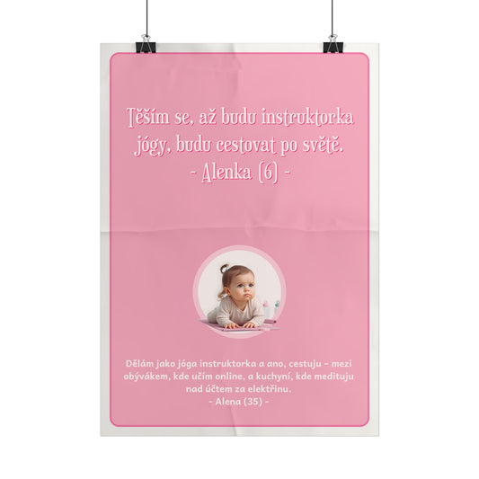 Plakát A3 pro jóga instruktorku - Profesní vystřízlivění jóga instruktorky