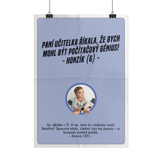 Plakát A3 pro backend vývojáře - Backendářovo profesní rozčarování