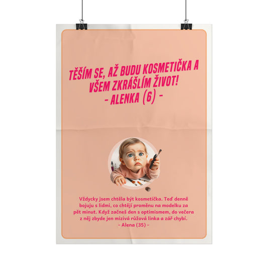 Plakát A3 pro kosmetičku - Profesní rozčarování kosmetičky