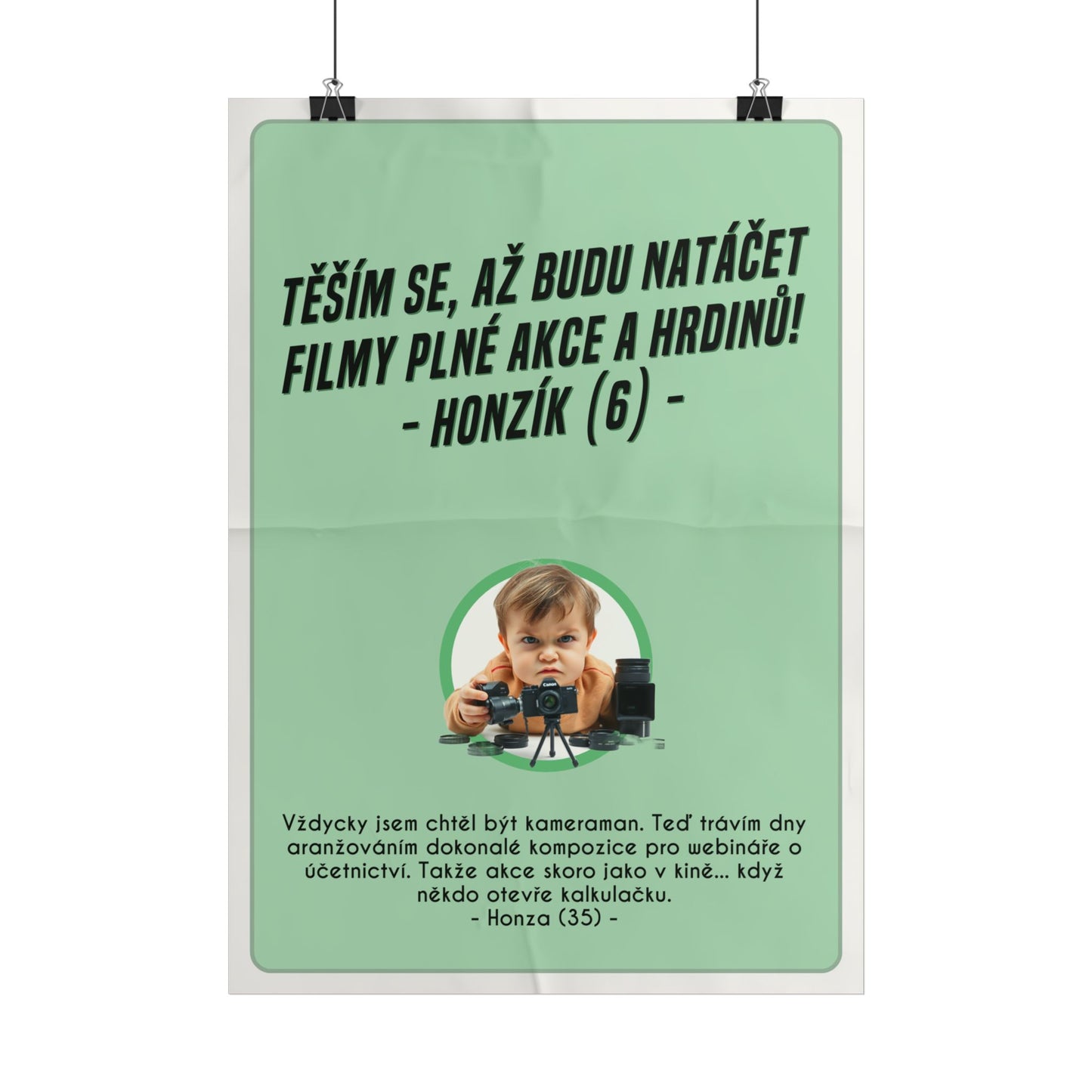 Plakát A3 pro kameramana - Kameramanovo profesní rozčarování