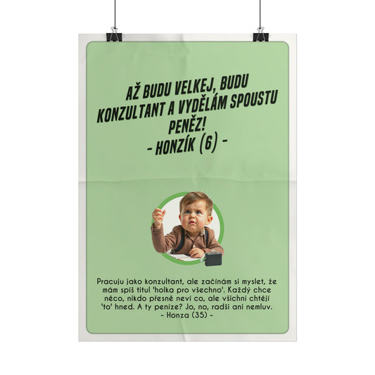 Plakát A3 pro konzultanta - Konzultantovo profesní rozčarování