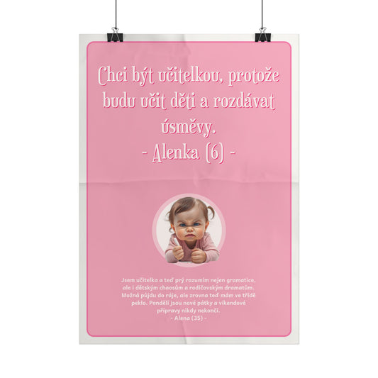 Plakát A3 pro učitelku - Učitelčino profesní rozčarování