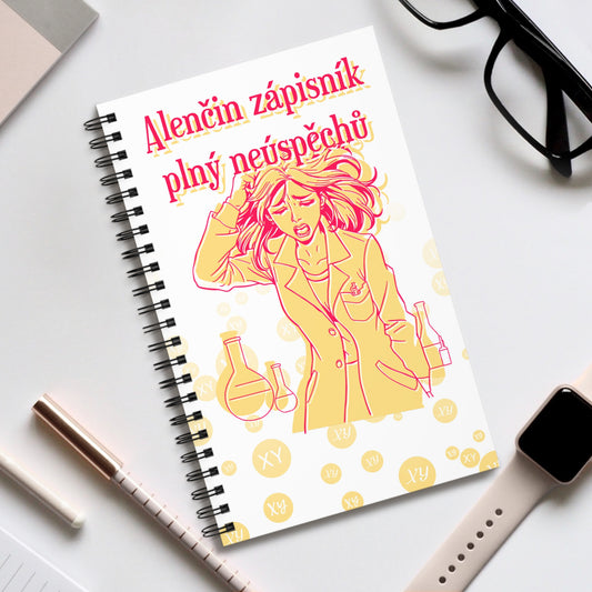 Poznámkový blok pro laborantku - Zápisník výbušných momentů pro laborantku