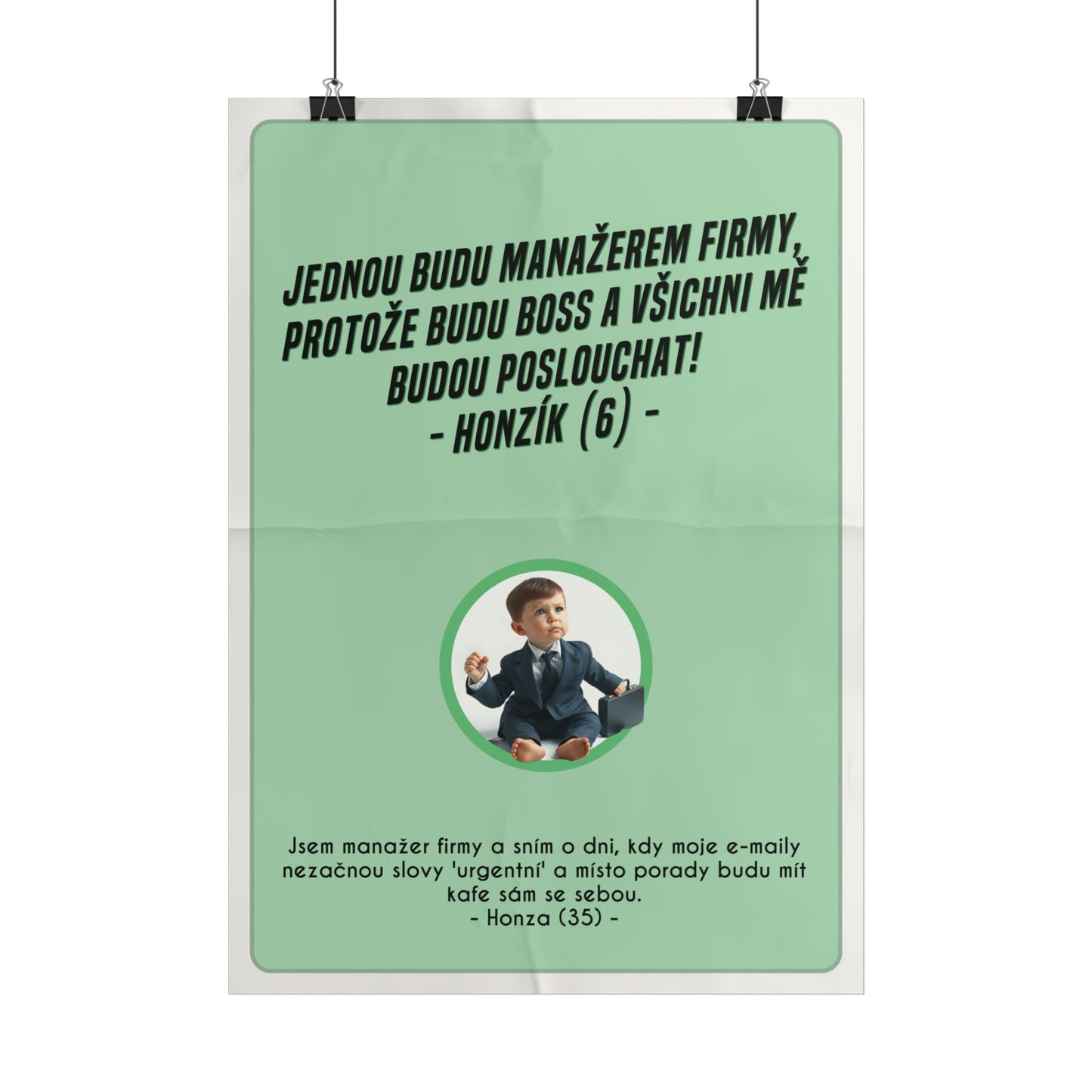 Plakát A3 pro manažera firmy - Manažerovo profesní rozčarování