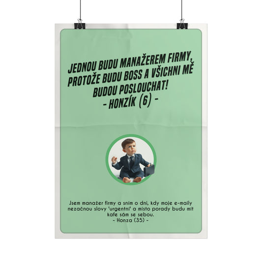 Plakát A3 pro manažera firmy - Manažerovo profesní rozčarování