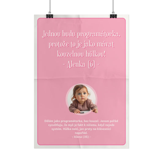 Plakát A3 pro programátorku - Programátorky rozčarování