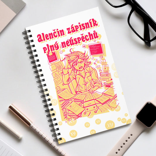 Poznámkový blok pro testerku softwaru - Zápisník neúspěchů pro nešťastnou testerku