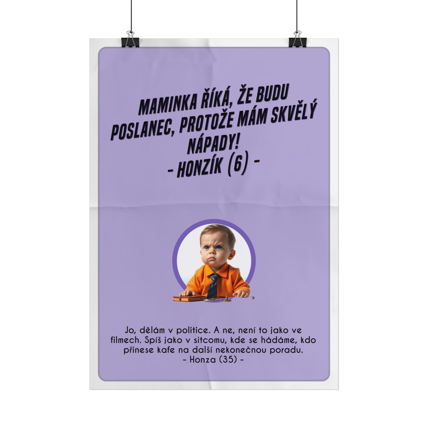 Plakát A3 pro poslance - Poslancova ztráta iluzí