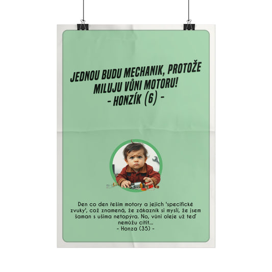 Plakát A3 pro automechanika - Automechanikova ztráta iluzí