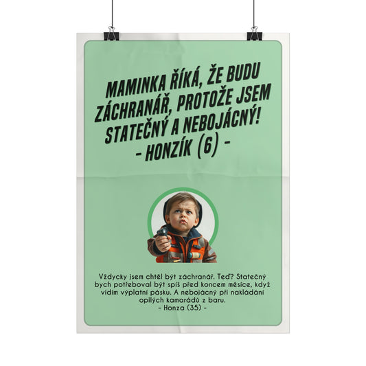 Plakát A3 pro záchranáře - Profesní rozčarování záchranáře