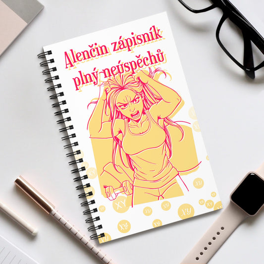 Poznámkový blok pro fitness trenérku - Deník zklamání pro fitness trenérku