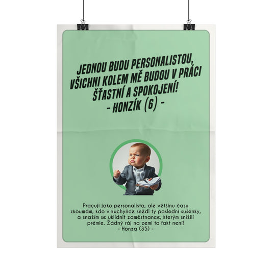 Plakát A3 pro personalistu - Personalistova ztráta iluzí
