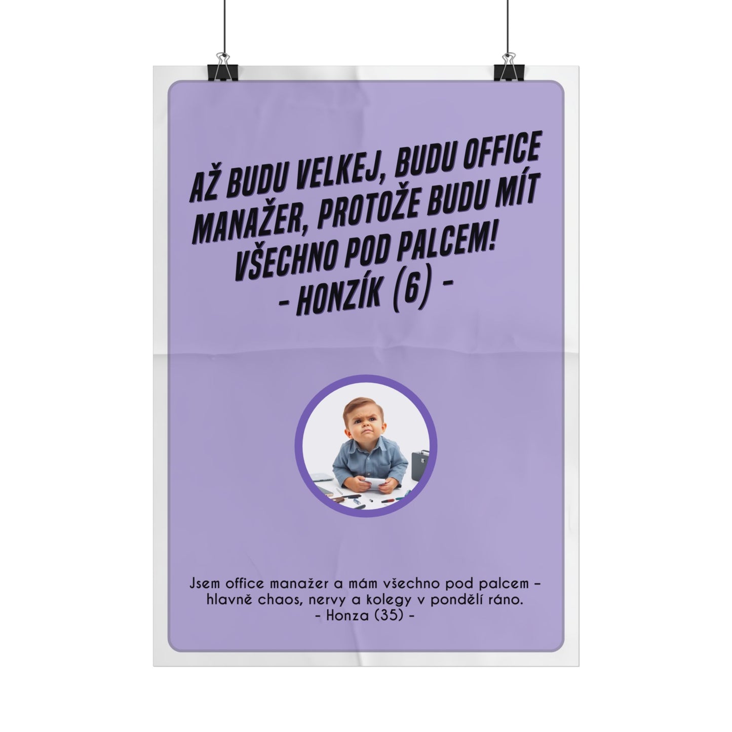 Plakát A3 pro office manažera - Manažerovo profesní rozčarování