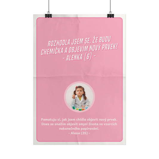 Plakát A3 pro chemičku - Chemiččino profesní vystřízlivění