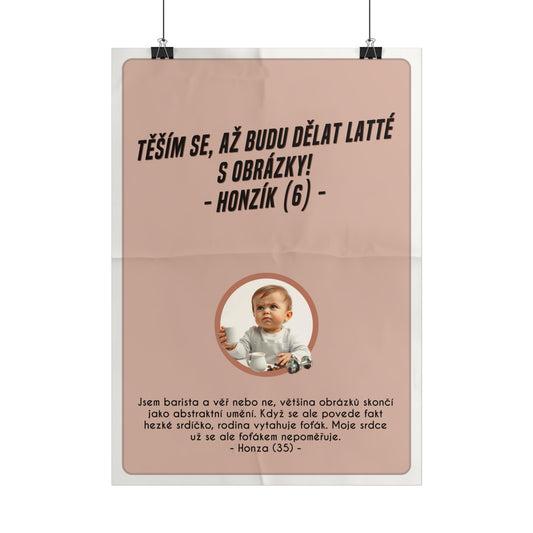 Plakát A3 pro baristu - Baristovo profesní vystřízlivění