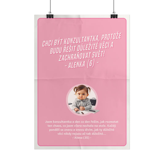 Plakát A3 pro konzultantku - Profesní rozčarování konzultantky