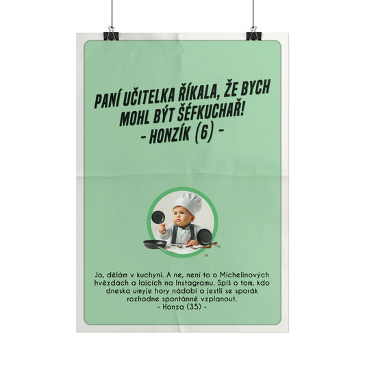 Plakát A3 pro kuchaře - Kuchařovo profesní rozčarování