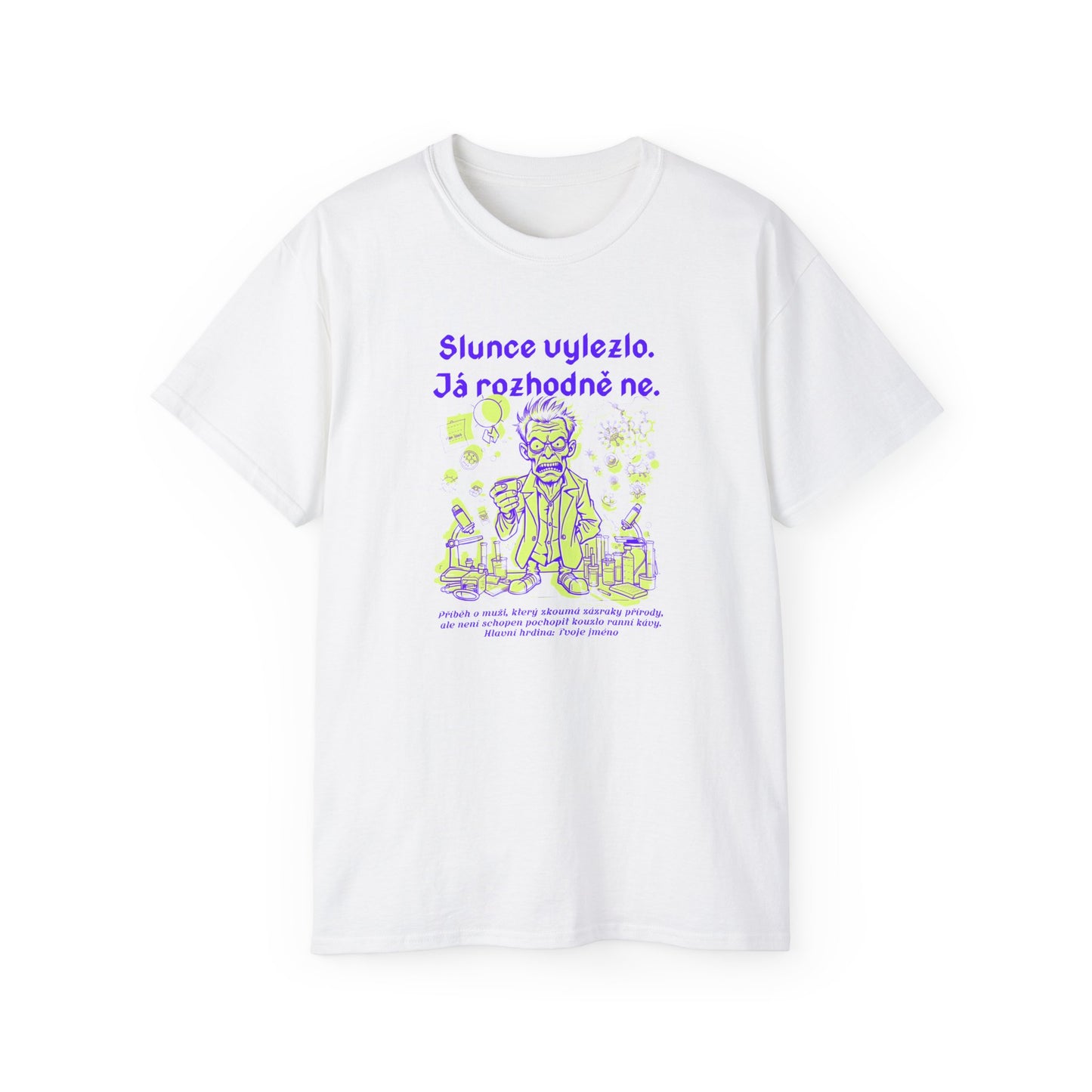 Tričko pro biologa - Káva a Zkoumání Přírody