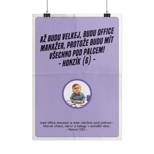 Plakát A3 pro office manažera - Manažerovo profesní rozčarování