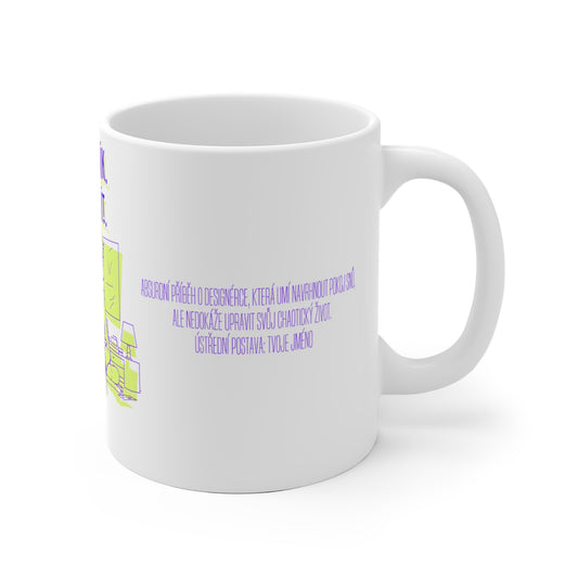 Hrneček pro interiérovou designérku - Designérčino chaotické zátiší