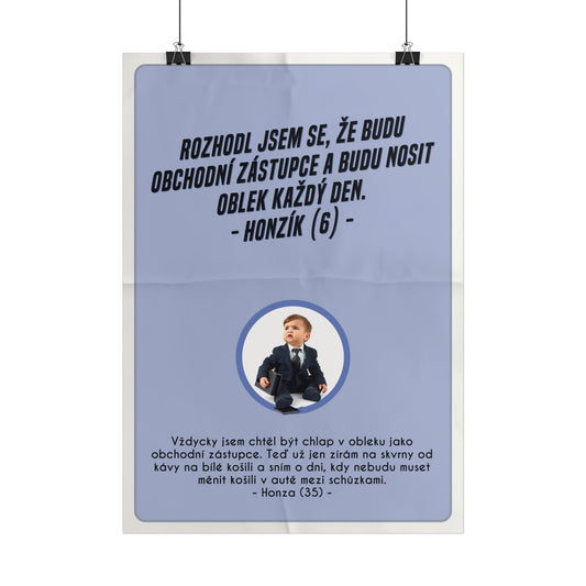 Plakát A3 pro obchodního zástupce - Obchoďákova ztráta iluzí