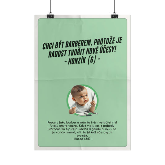 Plakát A3 pro barbera - Barberova ztráta iluzí