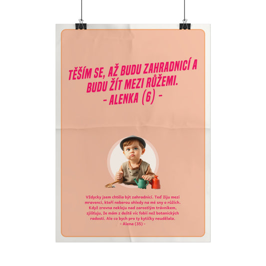 Plakát A3 pro zahradnici - Profesní vystřízlivění zahradnice