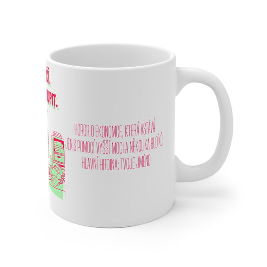 Hrneček pro ekonomku - Kávová kocovina ekonomky