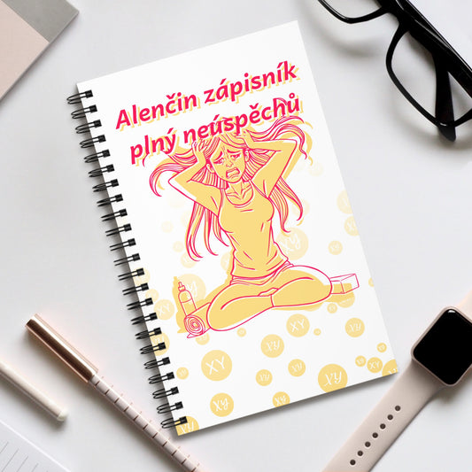 Zápisník pro jóga instruktorku - Zápisník neúspěchů pro jóga instruktorku