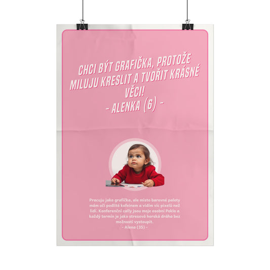 Plakát A3 pro grafičku - Profesní rozčarování grafičky