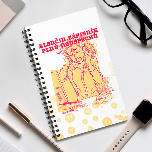 Poznámkový blok pro telemarketérku - Zápisník fiktivních vítězství pro telemarketérku