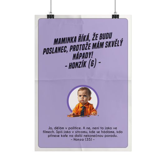 Plakát A3 pro poslance - Poslancova ztráta iluzí