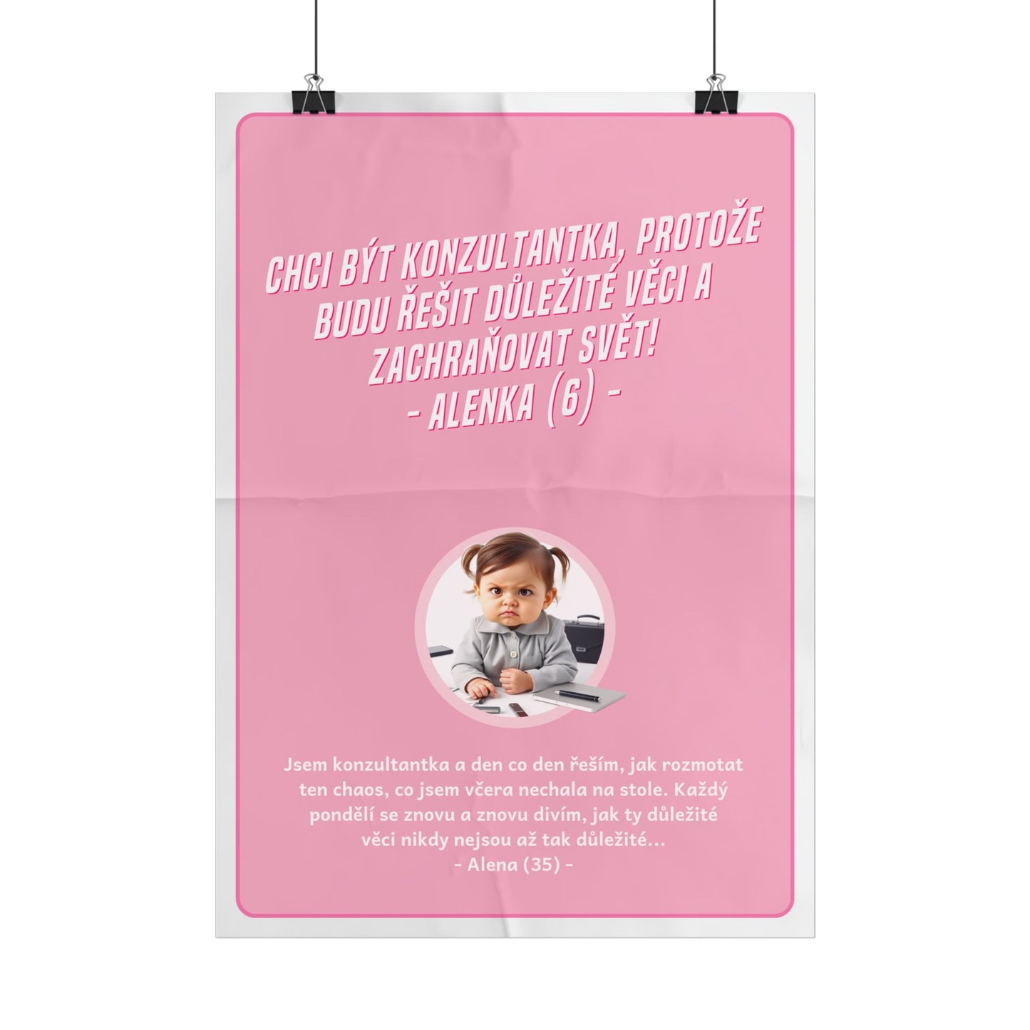 Plakát A3 pro konzultantku - Profesní rozčarování konzultantky