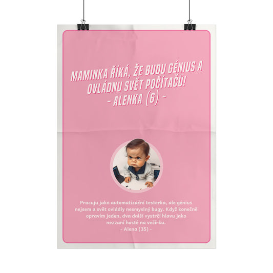 Plakát A3 pro automatizační testerku - Testerčino profesní rozčarování