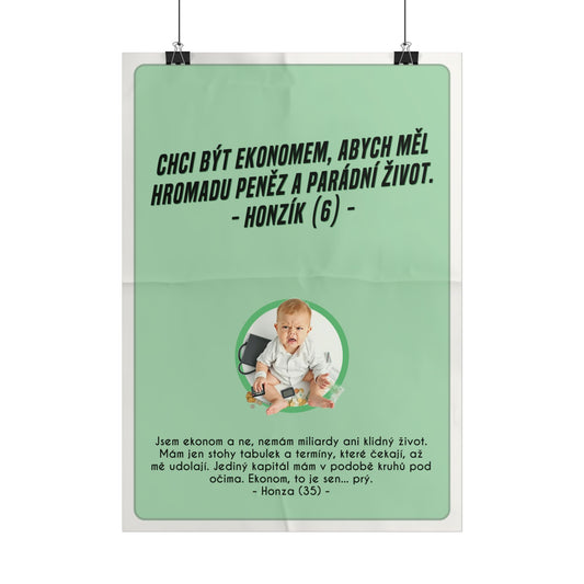 Plakát A3 pro ekonoma - Ekonomovo profesní rozčarování