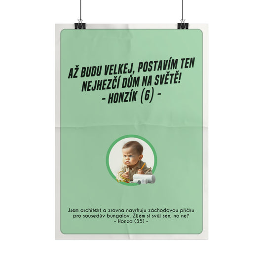 Plakát A3 pro architekta - Architektovo profesní vystřízlivění