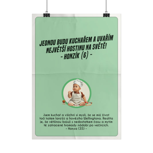 Plakát A3 pro kuchaře - Kuchařova ztráta iluzí