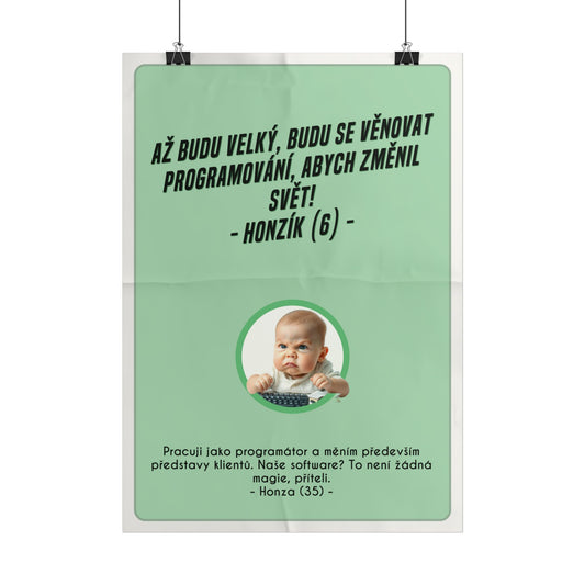 Plakát A3 pro programátora - Programátorovo profesní vystřízlivění