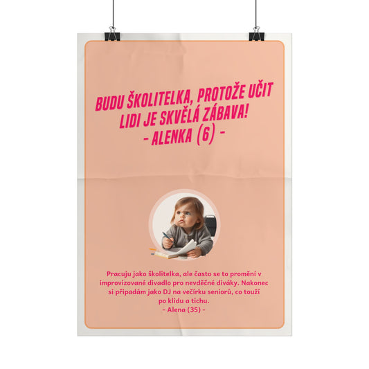 Plakát A3 pro školitelku - Profesní rozčarování školitelky