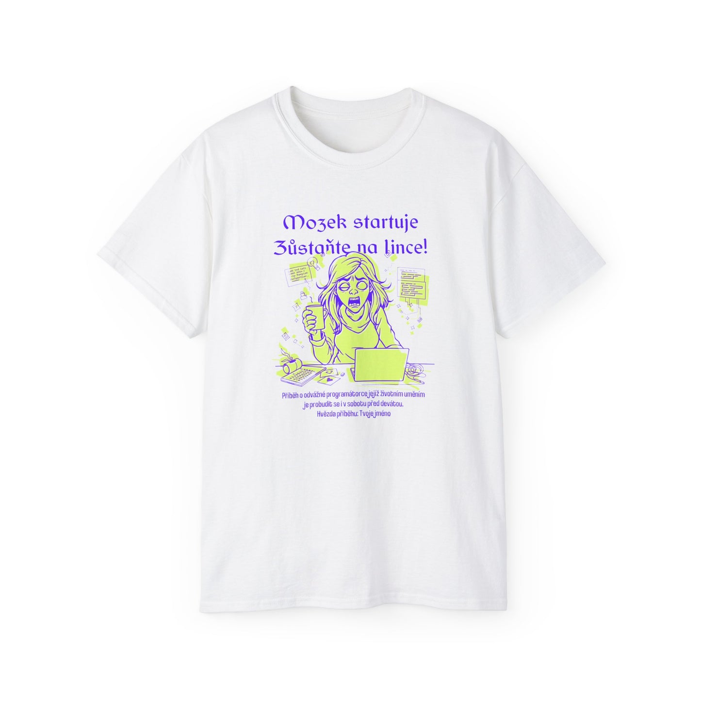Tričko pro programátorku - Mozek v Ranním Mlze