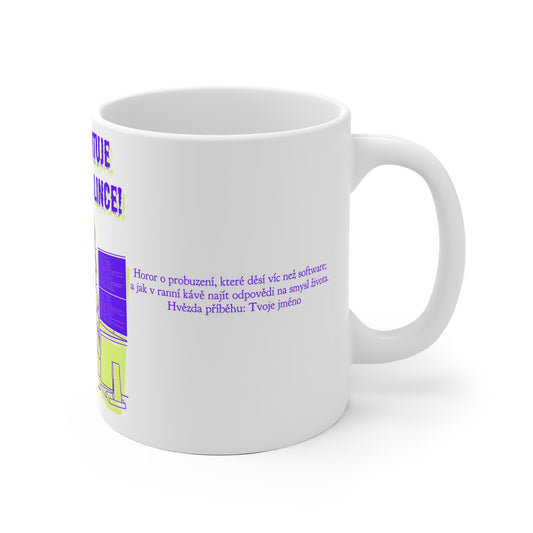 Hrneček pro testerku softwaru - Testerka vs. Mozek Startuje