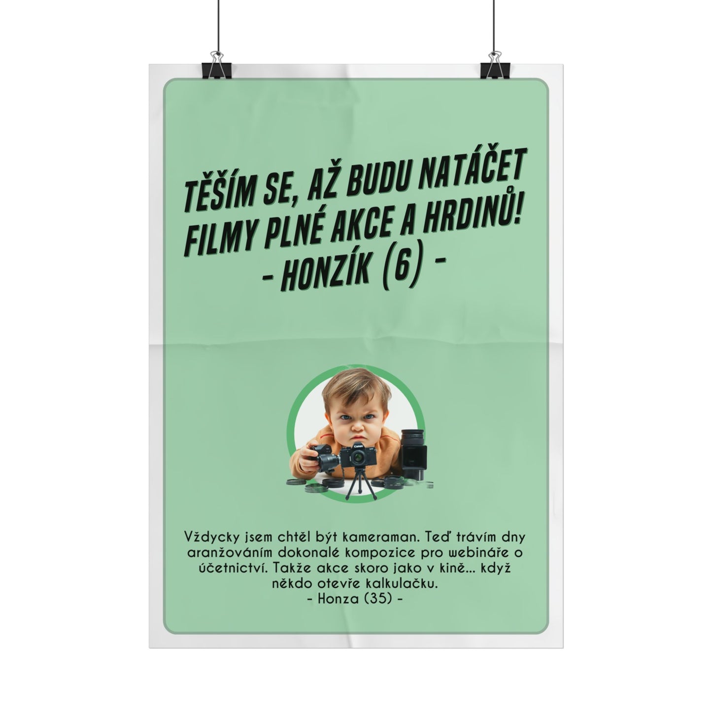 Plakát A3 pro kameramana - Kameramanovo profesní rozčarování