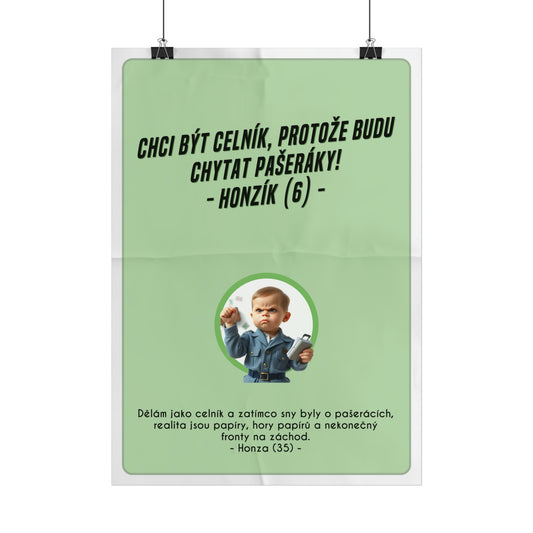 Plakát A3 pro celníka - Profesní vystřízlivění celníka