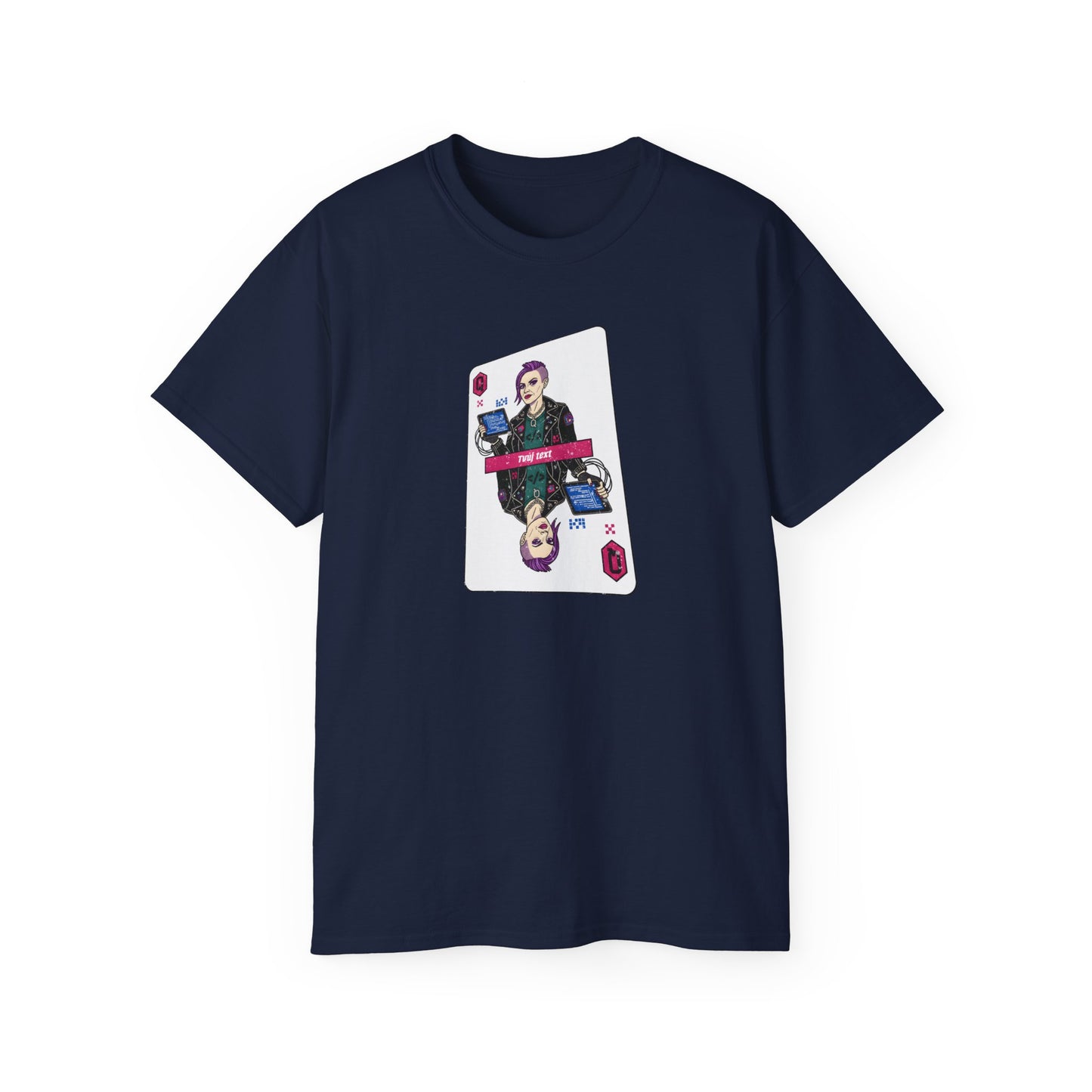 Tričko pro IT specialistku - Královna IT: Poker Face Edition