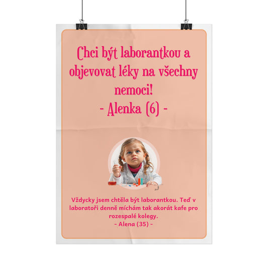 Plakát A3 pro laborantku - Rozčarování laborantky