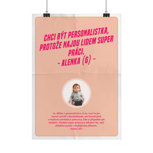Plakát A3 pro personalistku - Profesní rozčarování personalistky