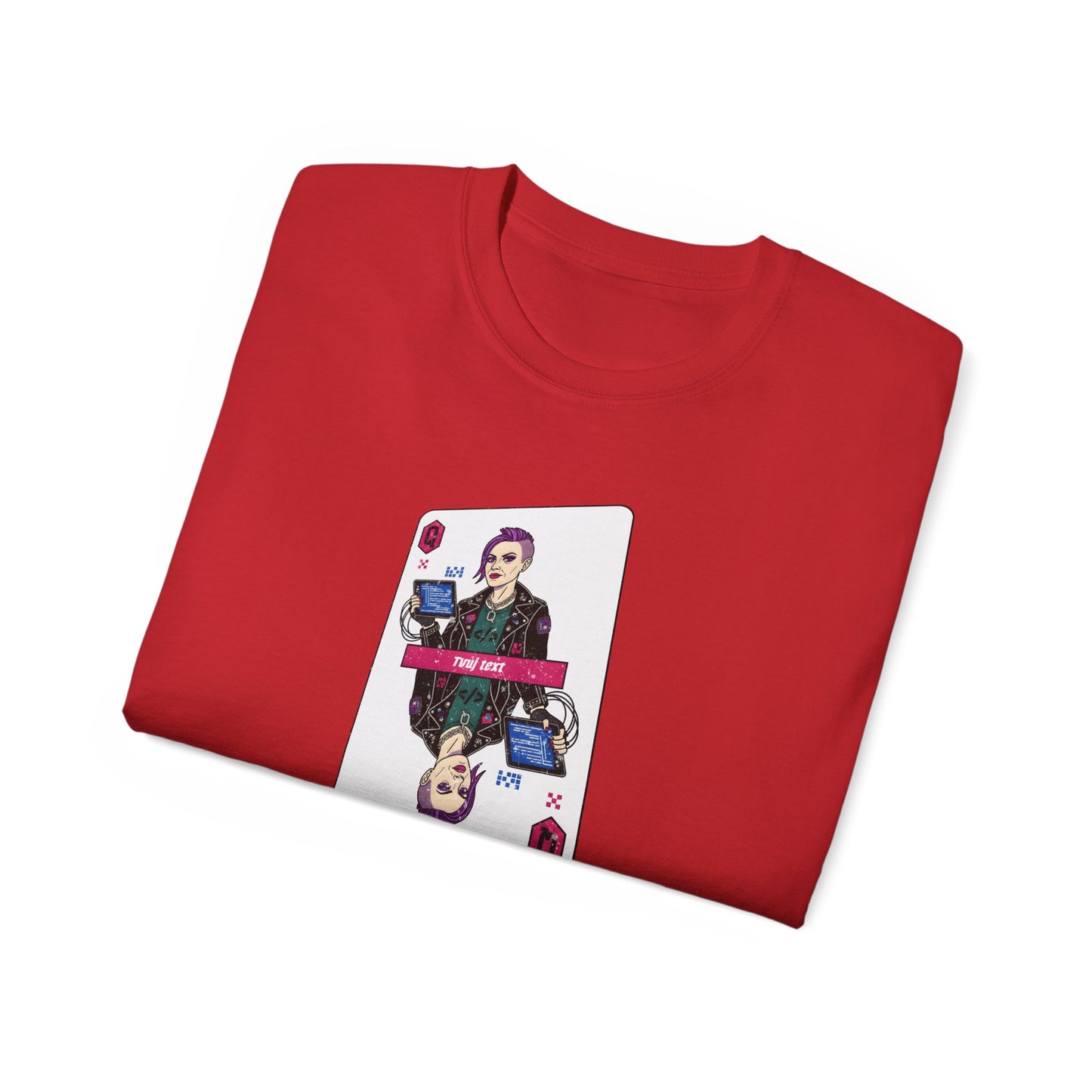 Tričko pro IT specialistku - Královna IT: Poker Face Edition