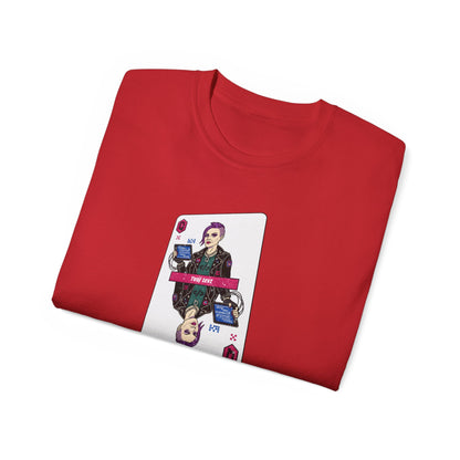 Tričko pro IT specialistku - Královna IT: Poker Face Edition