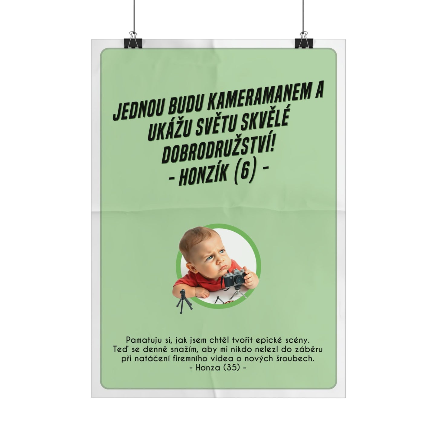 Plakát A3 pro kameramana - Kameramanova ztráta iluzí